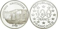 France 100 Francs-15 Euro Coin, Paris, Silver, KM:1156 -