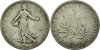 France Franc Coin, Semeuse, Paris, Silver, KM:844.1 -