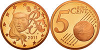 France 5 Euro Cent Copper Plated Steel, KM:1284 -