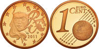 France Euro Cent Copper Plated Steel, KM:1282 -