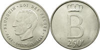 Belgium 250 Francs, 250 Frank Coin, Silver, KM:157.1 -