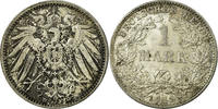 GERMANY - EMPIRE Mark Coin, Wilhelm II, Munich, Silver, KM:14 -