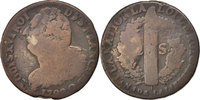 France 2 Sols Coin, 2 sols françois, Perpignan, Bronze -