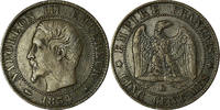 France 5 Centimes Coin, Napoleon III, Strasbourg, KM 777.3 -