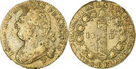 France 12 Deniers Coin, 12 deniers françois, Saumur, Bronze -