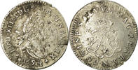 France 4 Sols 2 Deniers Coin, Louis XIV, 4 Sols aux 2 L, Montpellier, KM 281.10 -