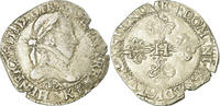France Franc au Col Plat Coin, Henri III, Bordeaux,Sombart:4714 -