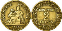 France 2 Francs Coin, Chambre de commerce, Paris -