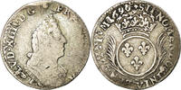 France 1/12 ECU, 10 Sols Coin, Louis XIV, Lille,Gadoury:Inédit -