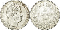 France 5 Francs Coin, Louis-Philippe, Bordeaux,Silver,KM 749.7 -