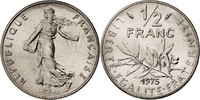 France 1/2 Franc Coin, Semeuse, Paris, Nickel, KM:931.1 -