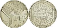 France 10 Euro Coin, Alsace, Silver, KM:1652 -