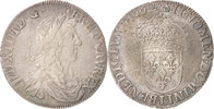 France 1/2 Écu au buste juvénile Louis XIV, Bayonne, Silver -