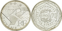 France 10 Euro Coin, Guyane, Silver, KM:1654 -