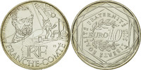 France 10 Euro Coin, Franche-Comté, Silver, KM:1871 -