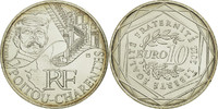 France 10 Euro Coin, Poitou-Charentes, Silver, KM:1883 -