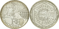 France 10 Euro Coin, Limousin, Silver, KM:1878 -