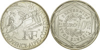 France 10 Euro Coin, Provence-Alpes-Cote d'Azur, Silver, KM:1884 -