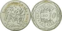 France 10 Euro Coin, Fraternité Automne Sempé, Silver -