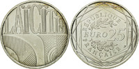 France 25 Euro Coin, Laicité, Silver -