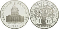 France 100 Francs Coin, Panthéon, Paris, Silver, KM:951.1 -