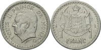 Monaco Franc Coin, Louis II, Aluminum, KM:120 -