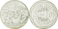 France 10 Euro Coin, Fraternité, Abraracourcix, Silver -