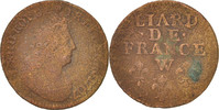 France Liard Coin, Louis XIV, Liard de France au buste âgé, troisième type -