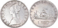 Italy 500 Lire Coin, Rome, Silver, KM:98 -