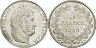 France 5 Francs Coin, Louis-Philippe, Paris, Silver -