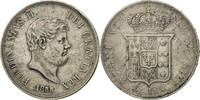ITALIAN STATES 120 Grana Coin, NAPLES, Ferdinando II, Silver -