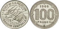 Cameroon 100 Francs Coin, Paris, Nickel, KM:E11 -