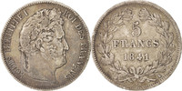 France 5 Francs Coin, Louis-Philippe, Bordeaux, Silver -