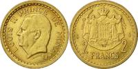 Monaco 2 Francs Coin, Louis II, undated (1945), Aluminum-Bronze -