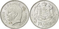 Monaco 5 Francs Coin, Louis II, undated (1945), Aluminum, KM:122 -