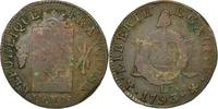France Sol Coin, Sol aux balances françoise, Bayonne, Bronze -