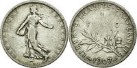 France Franc Coin, Semeuse, Paris, Silver, KM:844.1 -