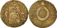 France Sol Coin, Sol aux balances françoise, Lyon, Bronze -