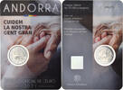 Andorra 2 Euro PERSONNES AGÉES, Bi-Metallic -
