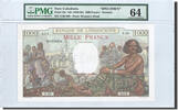New Caledonia 1000 Francs Banknote, Undated, KM:43s, graded, PMG -
