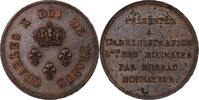 France 2 Francs Charles X, Paris, Essai, Bronze -