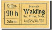 Austria 90 Heller Banknote, Walding, Walding -