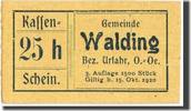 Austria 25 Heller Banknote, Walding, Walding -
