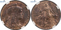 France 5 Centimes Dupuis, Paris, Bronze, GENI, Gadoury:165 -