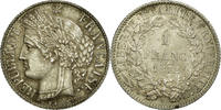 France Franc Coin, Cérès, Paris, Silver, KM:822.1 -