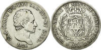 ITALIAN STATES 5 Lire Coin, SARDINIA, Carlo Felice, Genoa -
