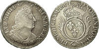 France 1/2 Ecu Coin, Louis XIV, 1/2 Écu aux palmes, Lille -
