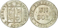 SWISS CANTONS Sol Coin, GENEVA, Billon, KM:120 -
