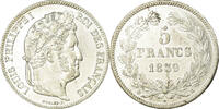 France 5 Francs Coin, Louis-Philippe, Bordeaux, Silver -
