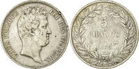 France 5 Francs Coin, Louis-Philippe, Rouen, Silver, KM:736.2 -